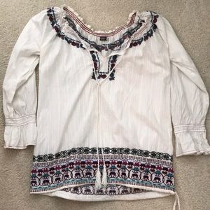 Boho off the shoulder blouse