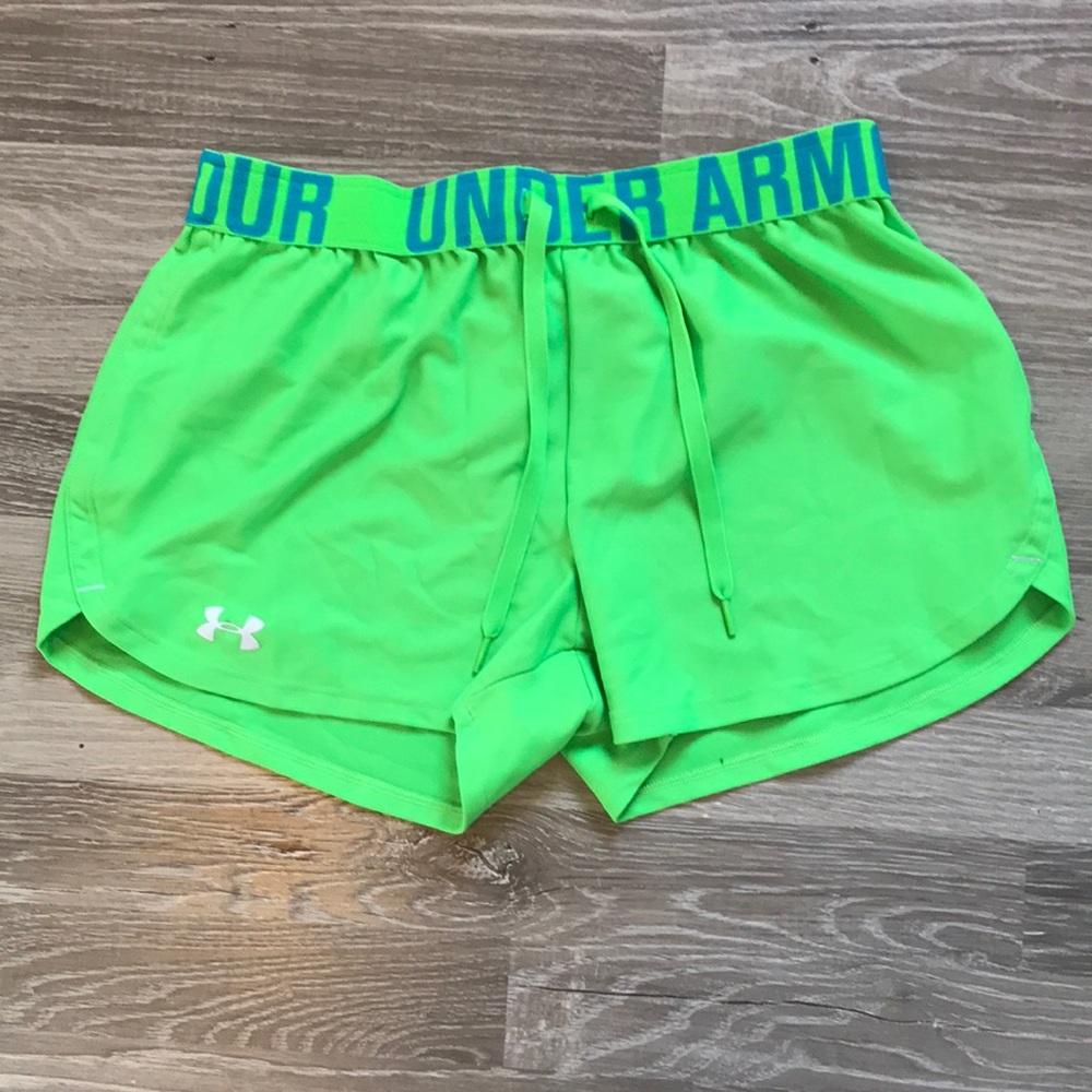 Neon Green Under Armour Shorts