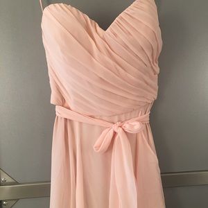 Blush bridesmaid dress