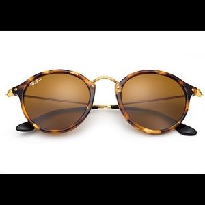 Ray Ban Round Fleck Tortoise Gold (Classic B-15)