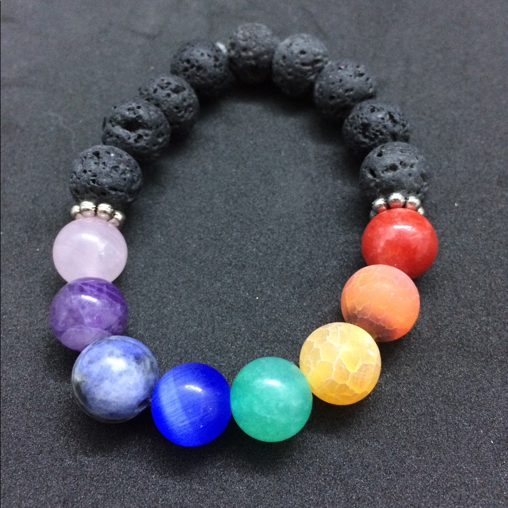 8 10mm Chakra Diffuser Bracelet