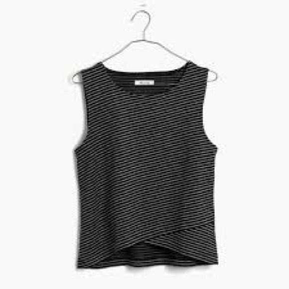 Madewell Striped Crossover Tank Top - Picture 4 of 6