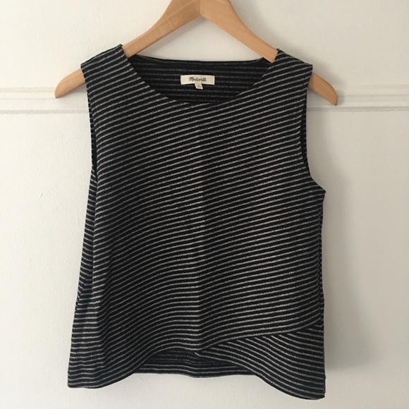 Madewell Striped Crossover Tank Top - Picture 5 of 6