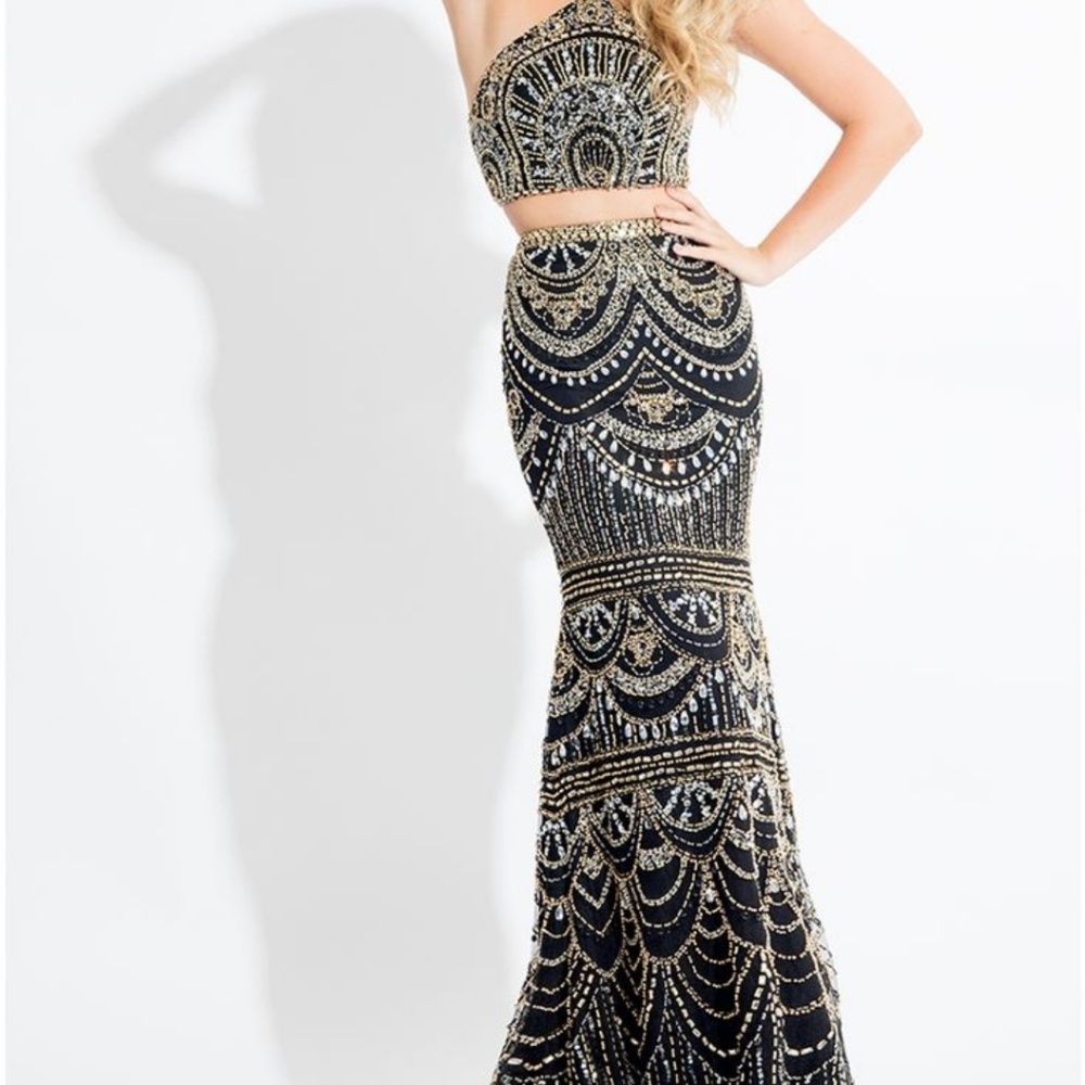 Rachel Allen 2017 two piece prom dress