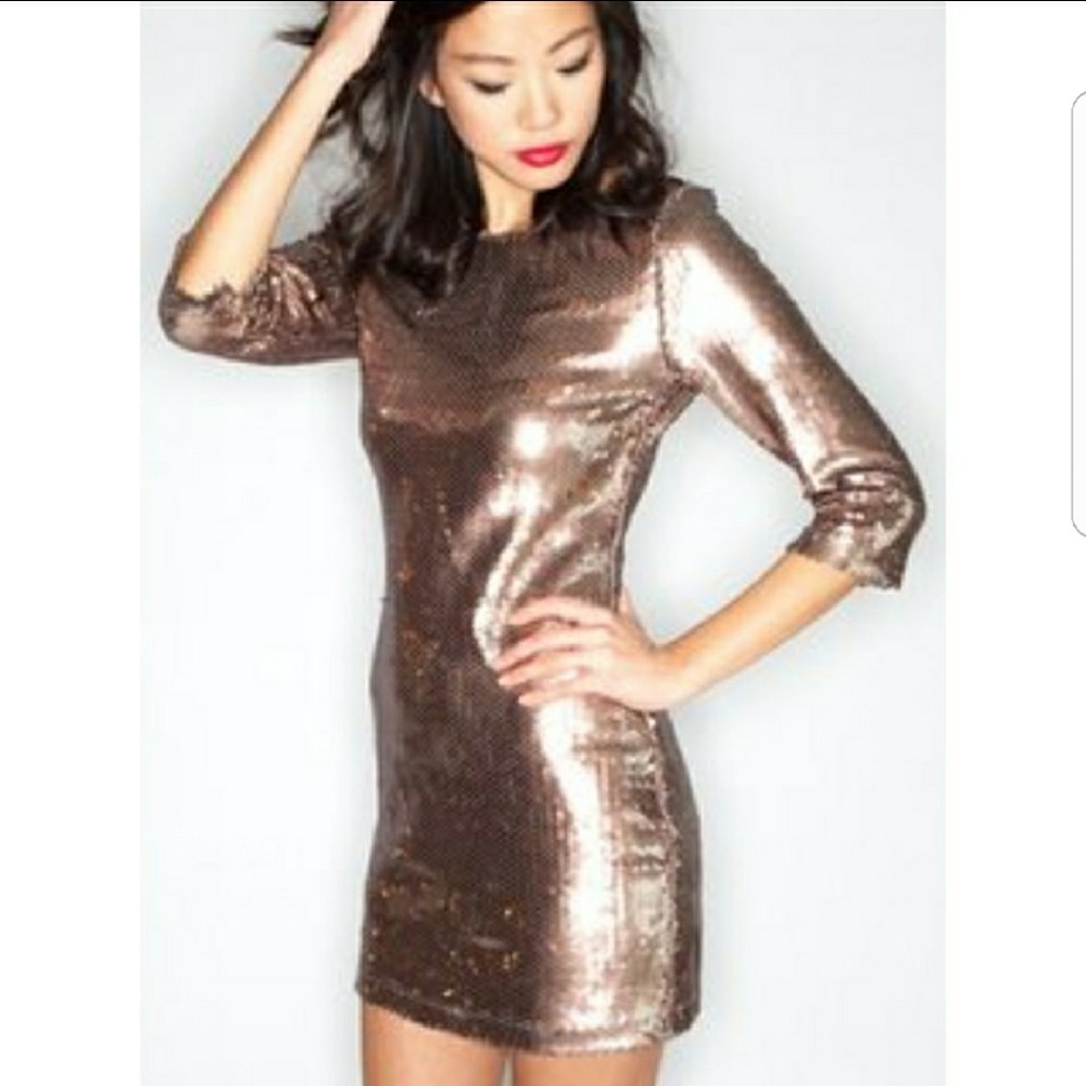 Brand New w/tags BB Dakota Sequin Dress - Picture 3 of 6