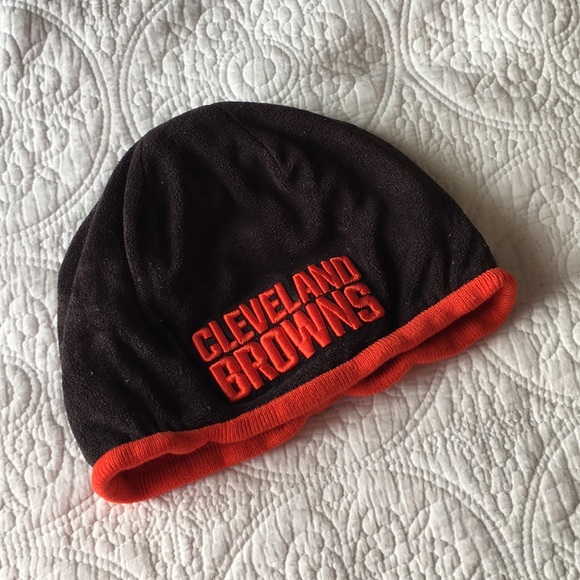new era browns winter hat