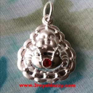 Buddha 999 Solid Silver Hollow Pendant