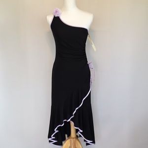 City Triangles Black/Lilac Nite Club Dress NWT