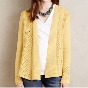 Anthropologie : Yellow cardigan by Rosie Neira