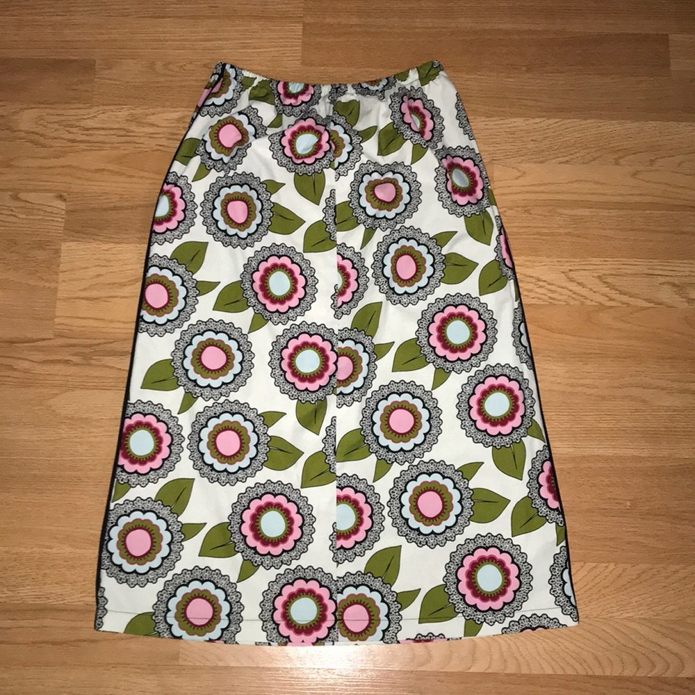 Fun floral midi skirt