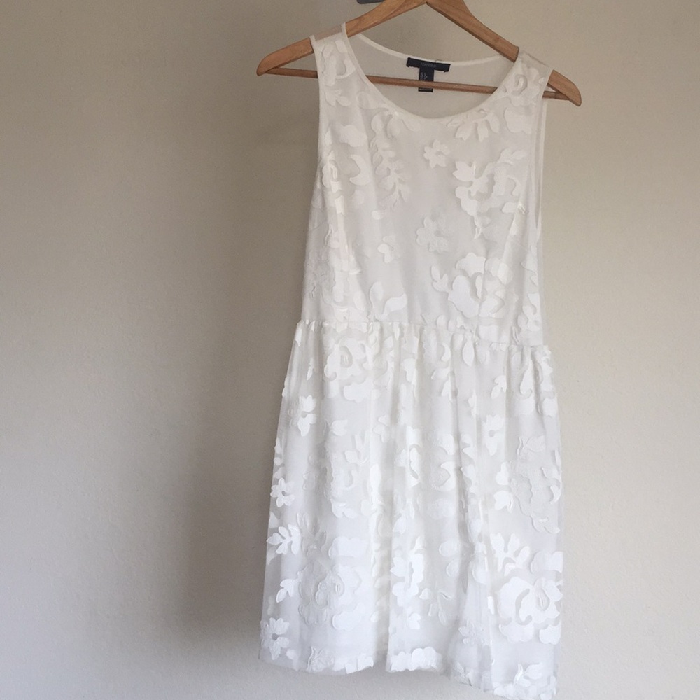 White floral Forever 21 dress