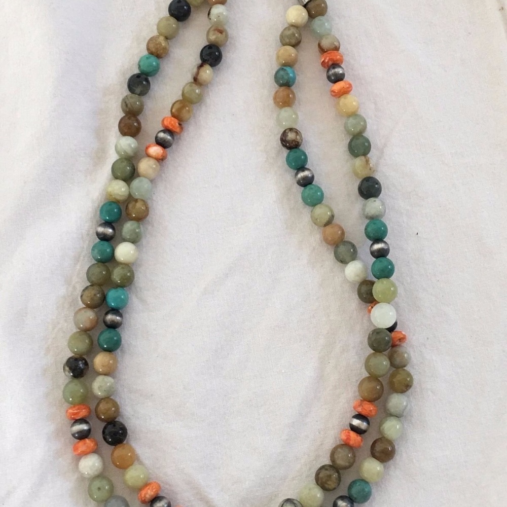 2S Turquoise and Sterling Silver Necklace