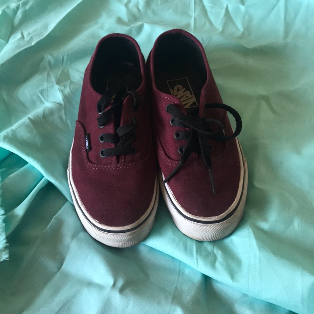 Maroon vans