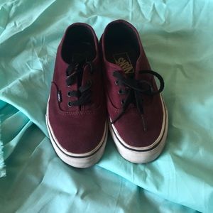 Maroon vans