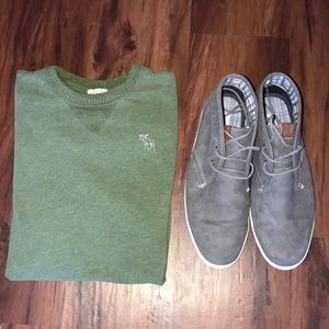 Abercrombie & Fitch "Muscle" Sweater Green Medium