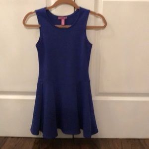 gorgeous cotton royal blue skater dress