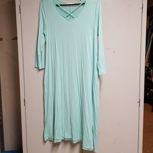 Comfy Teal Dress with Pockets