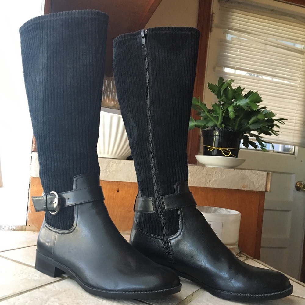 Liz Claiborne womens boots 🔥Corduroy Faux Leather