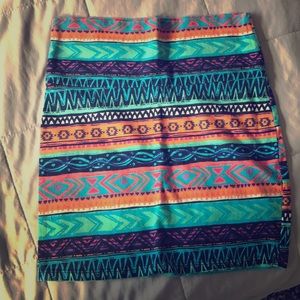 Colorful Bodycon Skirt
