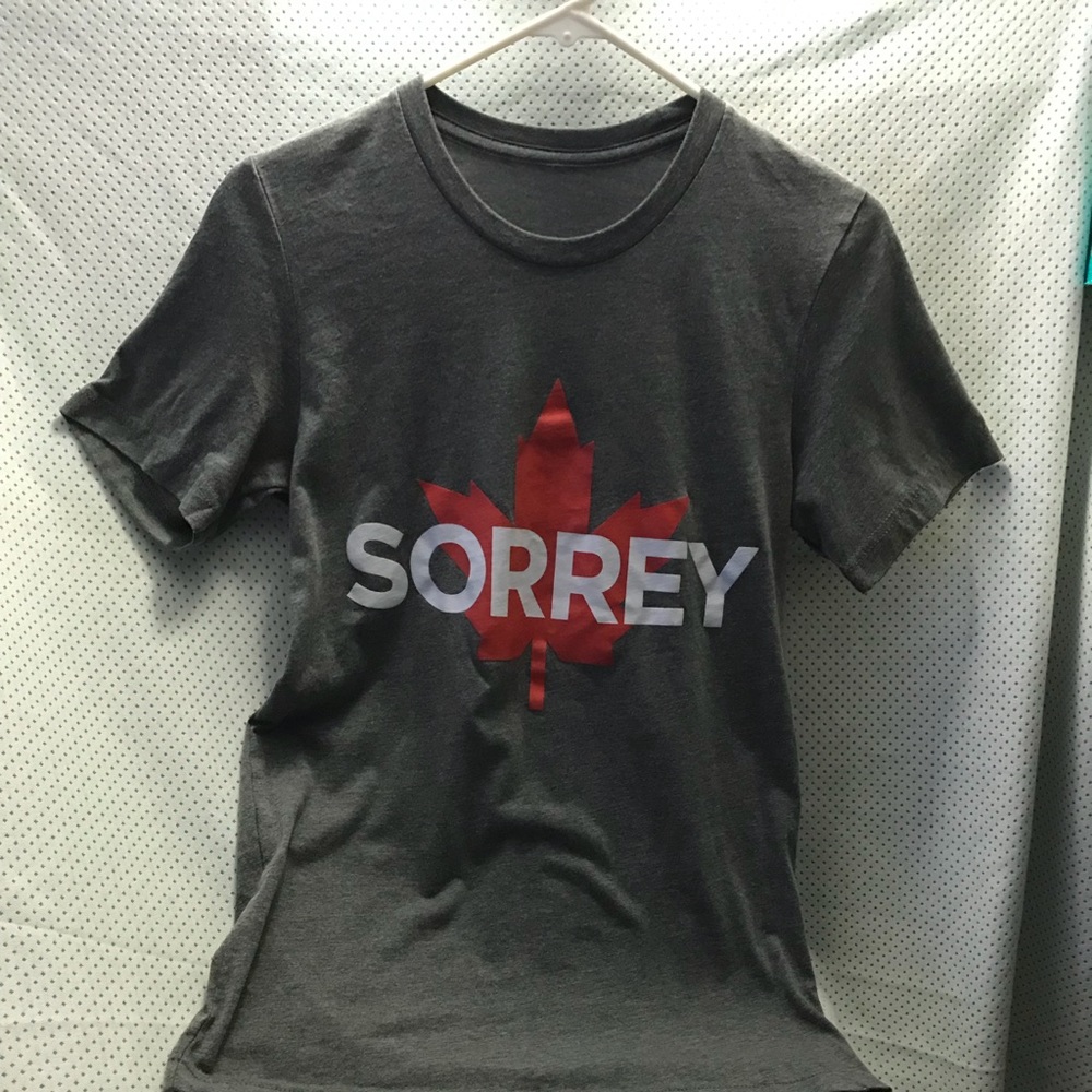 Sorry “sorrey” t-shirt Women’s s size small