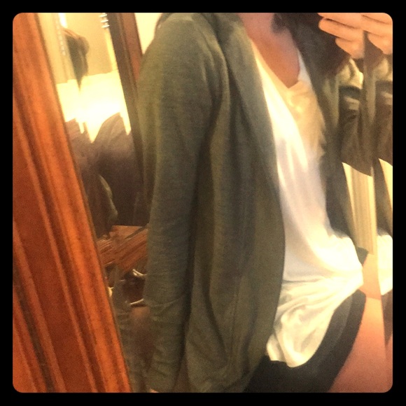 Mossimo Supply Co. Sweaters - Olive hoodie cardigan