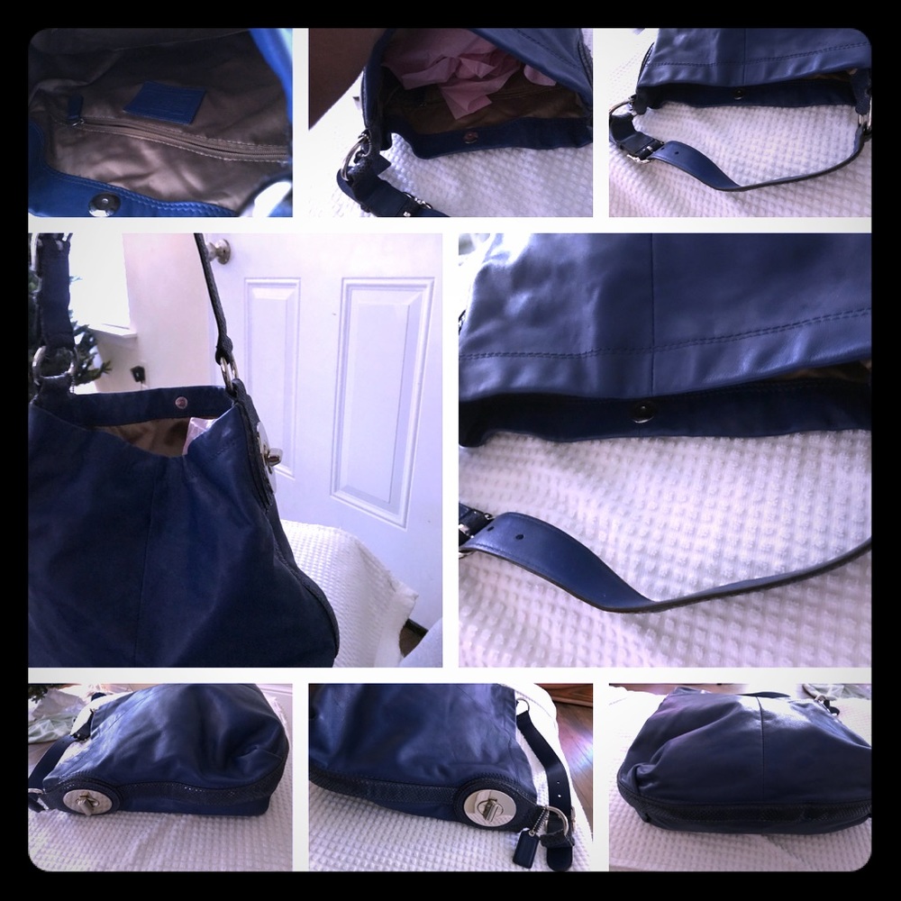 Cobalt blue Coach Purse