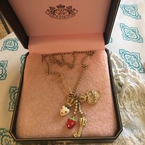 Juicy couture charm necklace