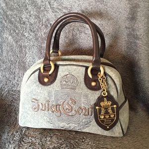 ↡$180JUICY COUTURE bowling bag style handbag