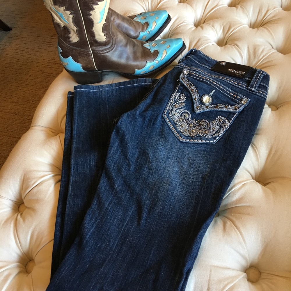 Grace in LA Jeans Size 26x31 Low Rise
