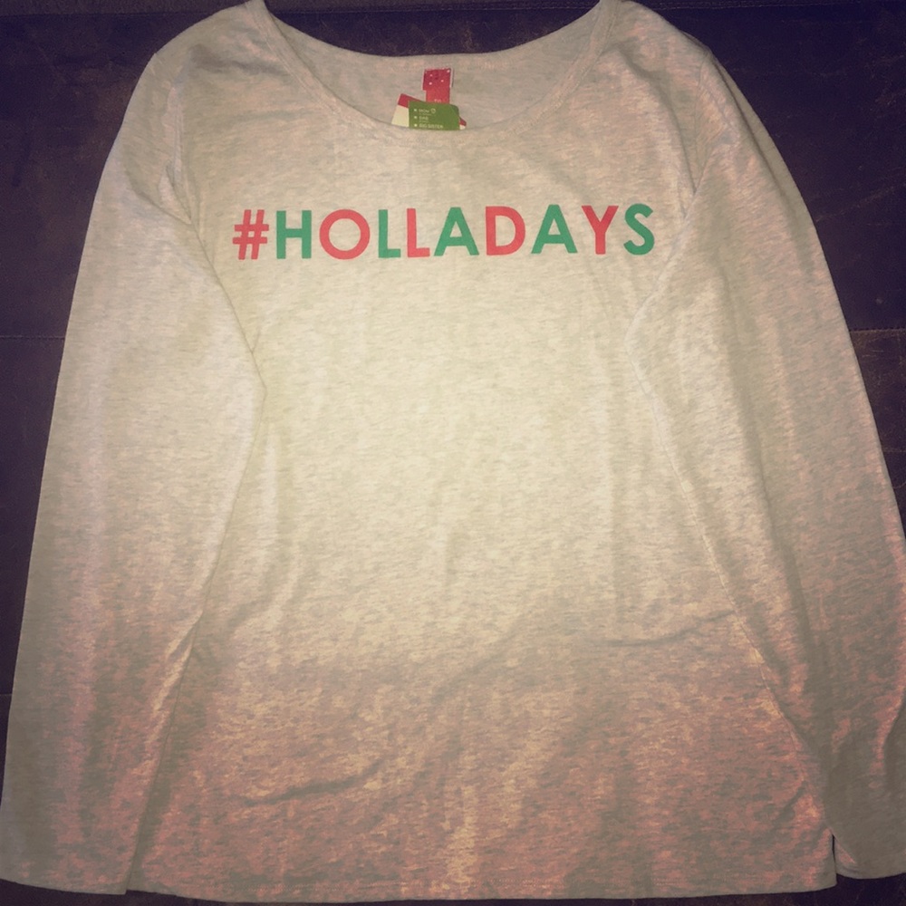 Festive Holiday Sleepwear Top