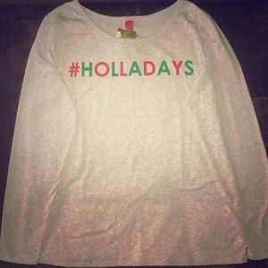 Festive Holiday Sleepwear Top