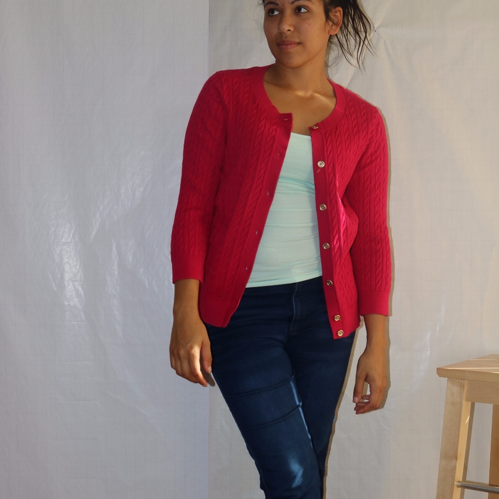Dark Rose Pink Blazer Top