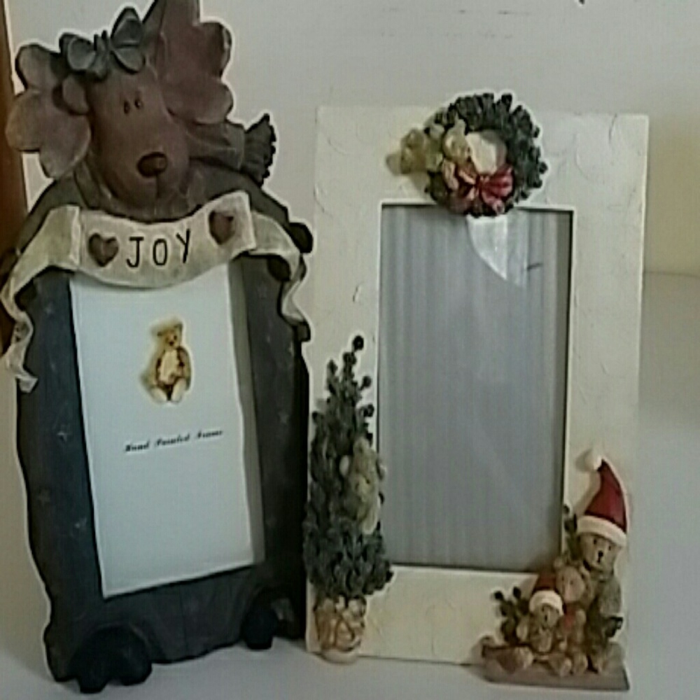 (2) Holiday Picture Frames