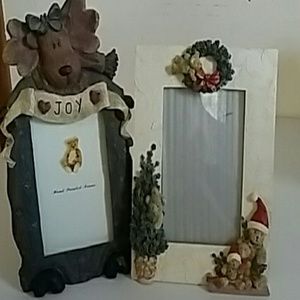 (2) Holiday Picture Frames