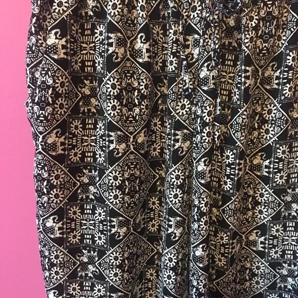 black and white printed pants | $5 SALE - Picture 2 of 2