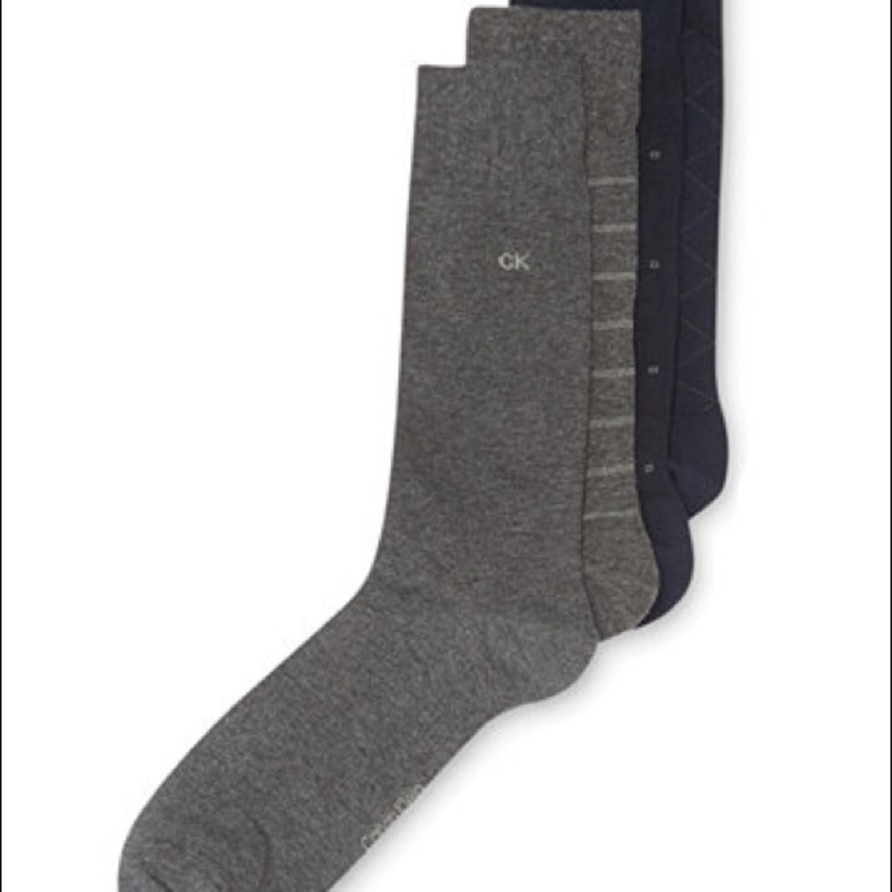 Calvin Klein 4 Pack Pattern Dress Socks