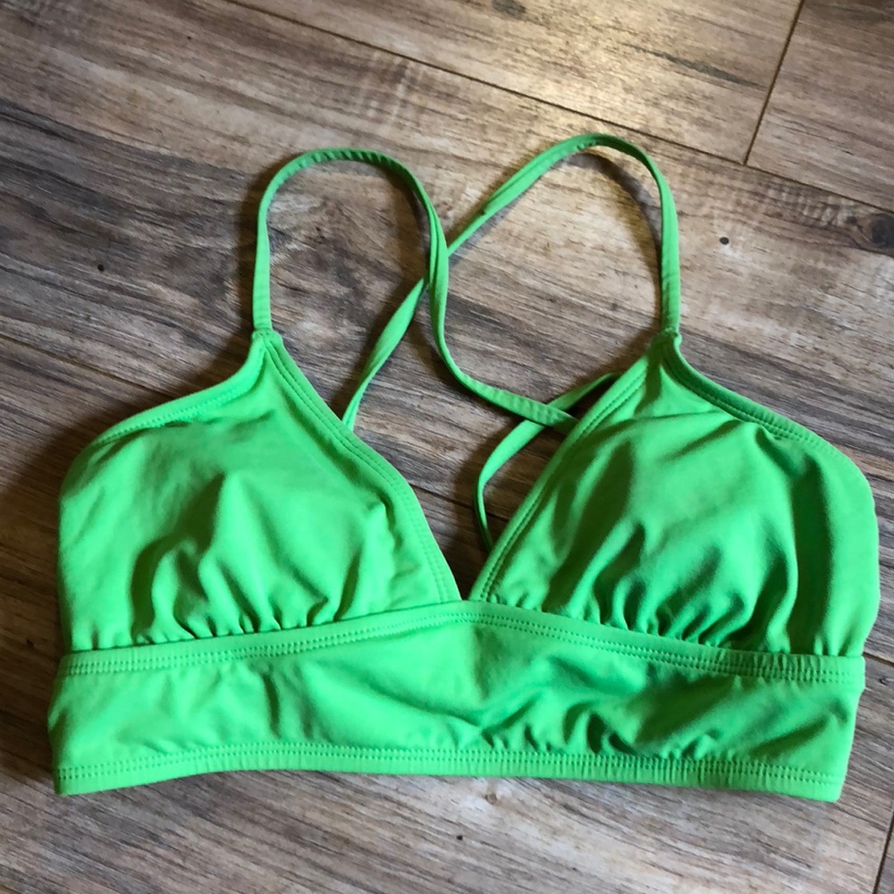 Athleta strapping bikini green xxs