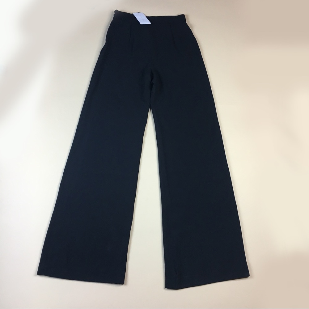 NWT ZARA Black Wide Leg Pants