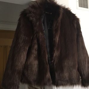 Faux fur jacket
