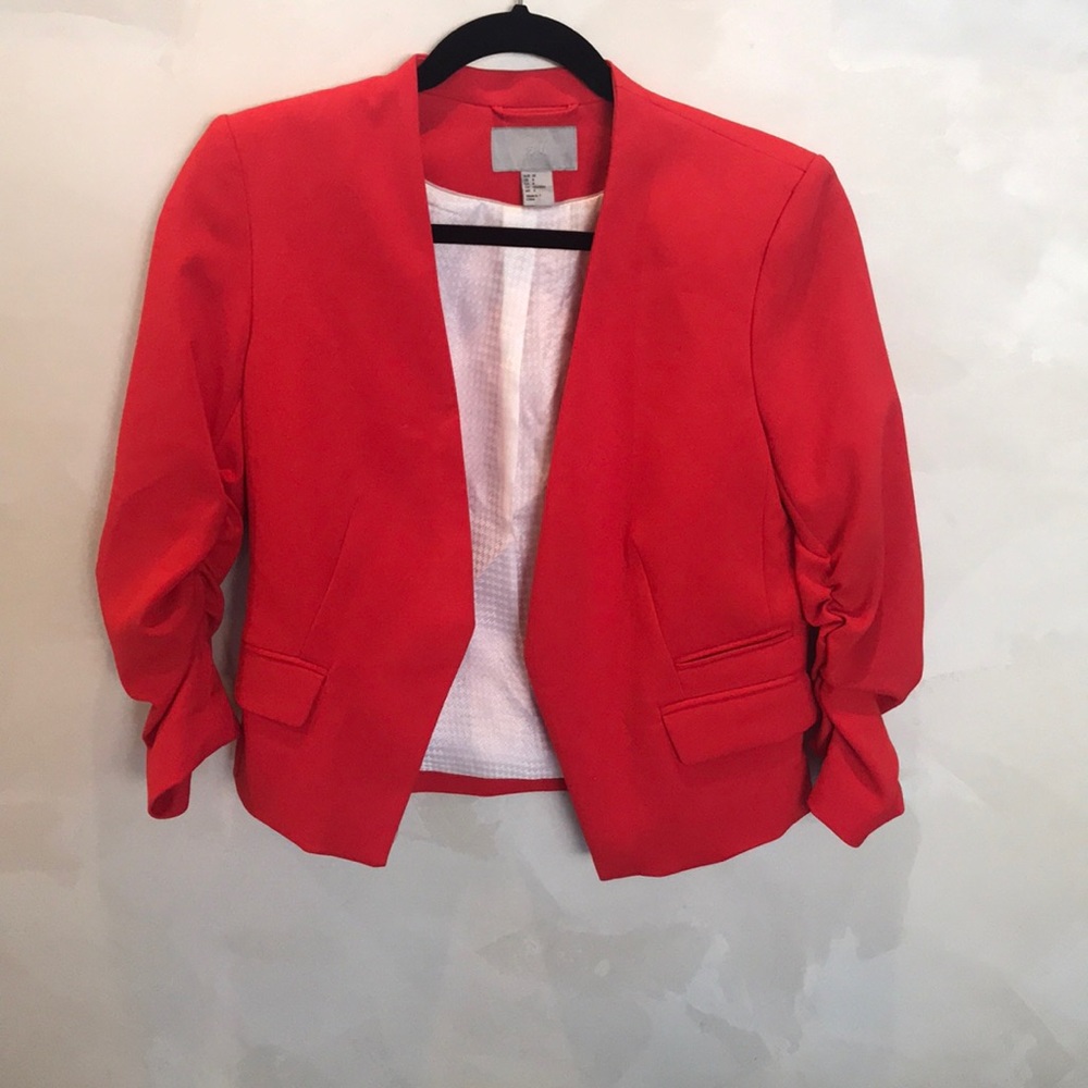 Red H&M blazer