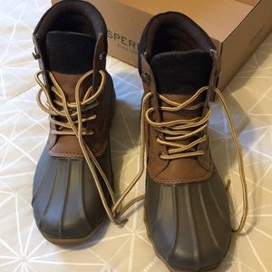 Sperry Duck Boot Brewster Tan Men 7M