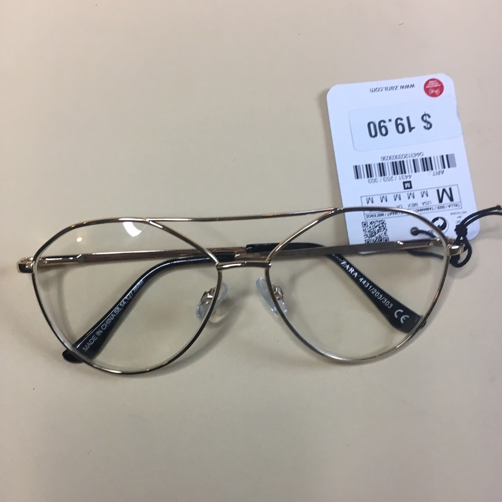 NWT ZARA Glasses with Case
