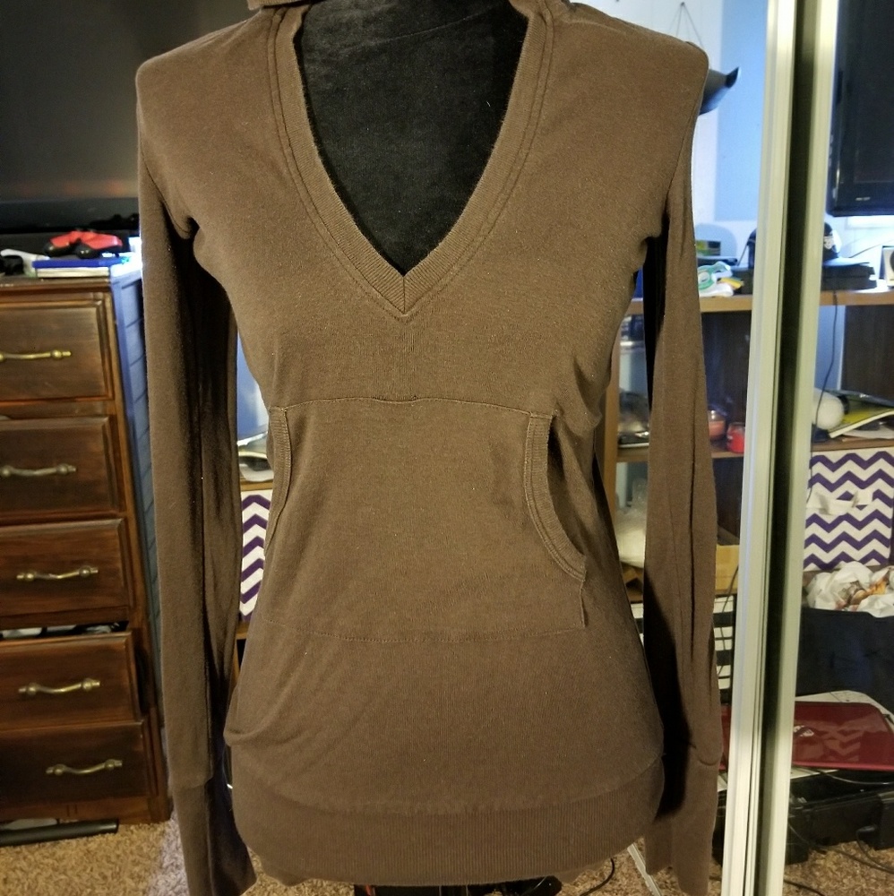 Romeo & Juliet Couture Brown Hooded Top