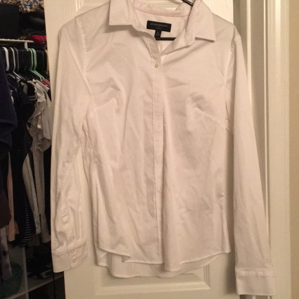 Banana Republic White button down