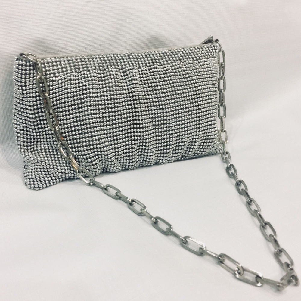 Silver Seed Bead Purse