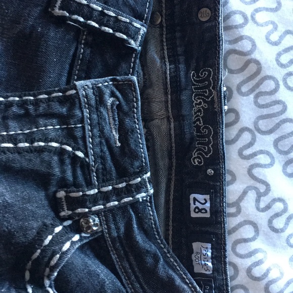 Miss Me Size 28 black denim pants - Picture 2 of 3