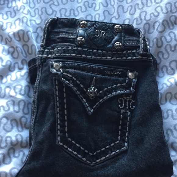 Miss Me Size 28 black denim pants - Picture 3 of 3