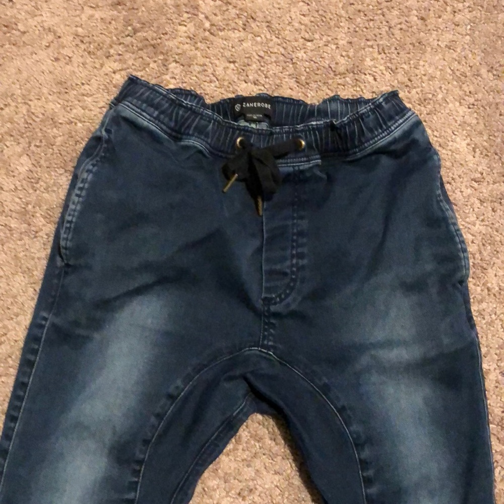 Zanerobe Blue Denim joggers