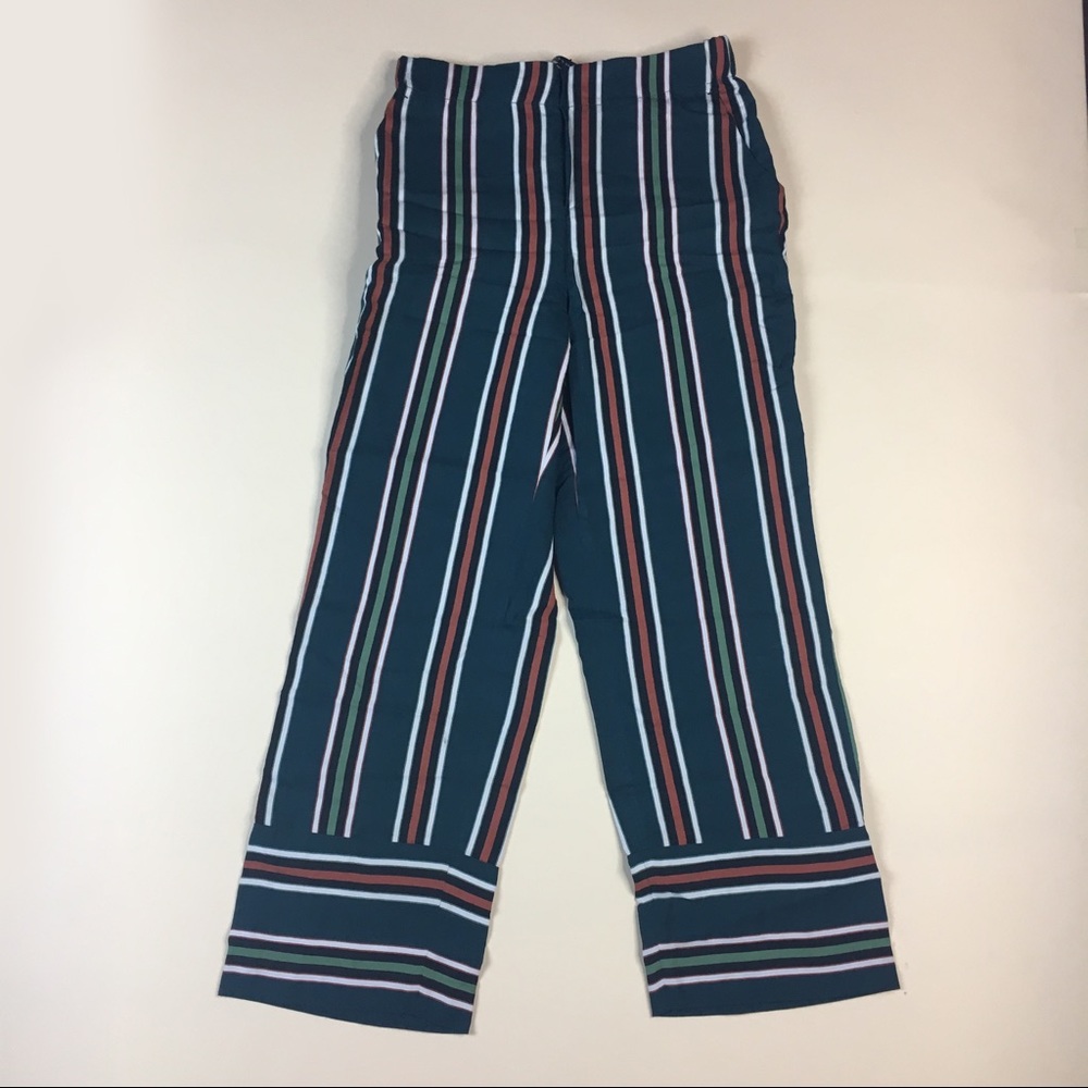 NWT ZARA Striped Cropped Pants
