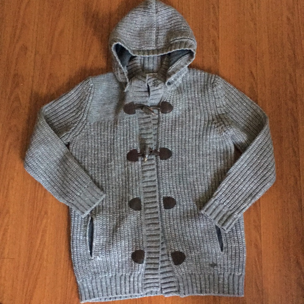 Chunky hooded cardigan